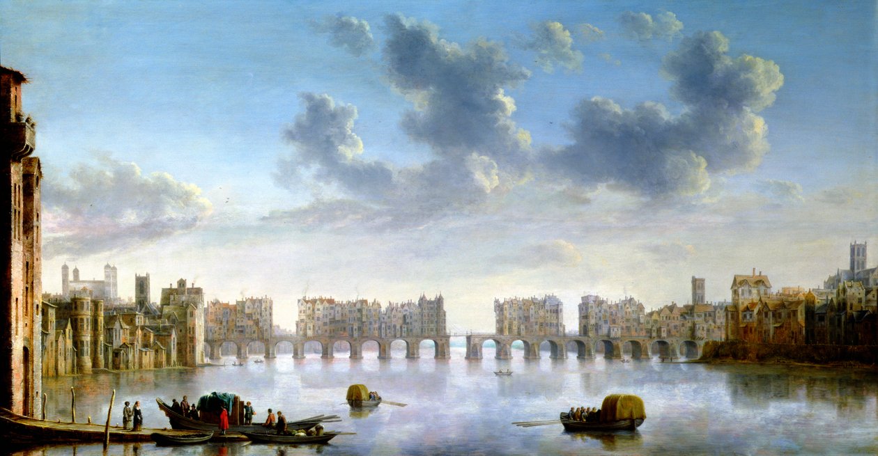 Old London Bridge, c1630 od Claude Jongh