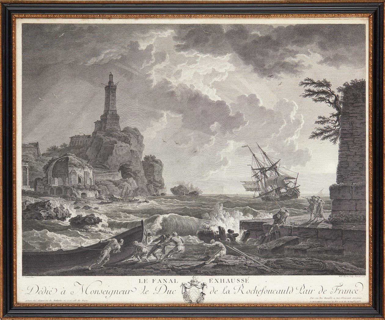 Francouzské ocelorytiny od Claude Joseph (after) Vernet