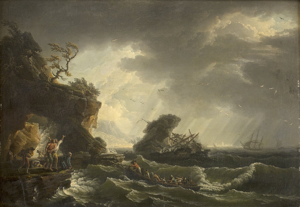 Vrak lodi od Claude Joseph Vernet