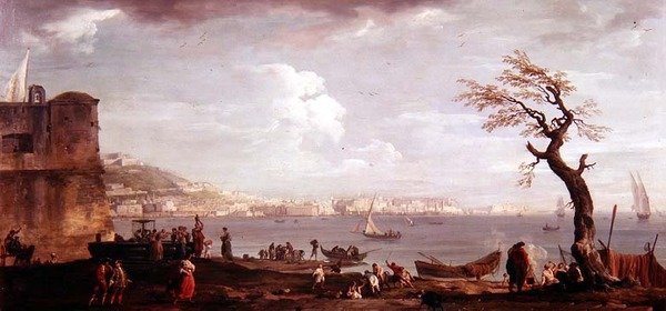 Neapolský záliv od jihu od Claude Joseph Vernet