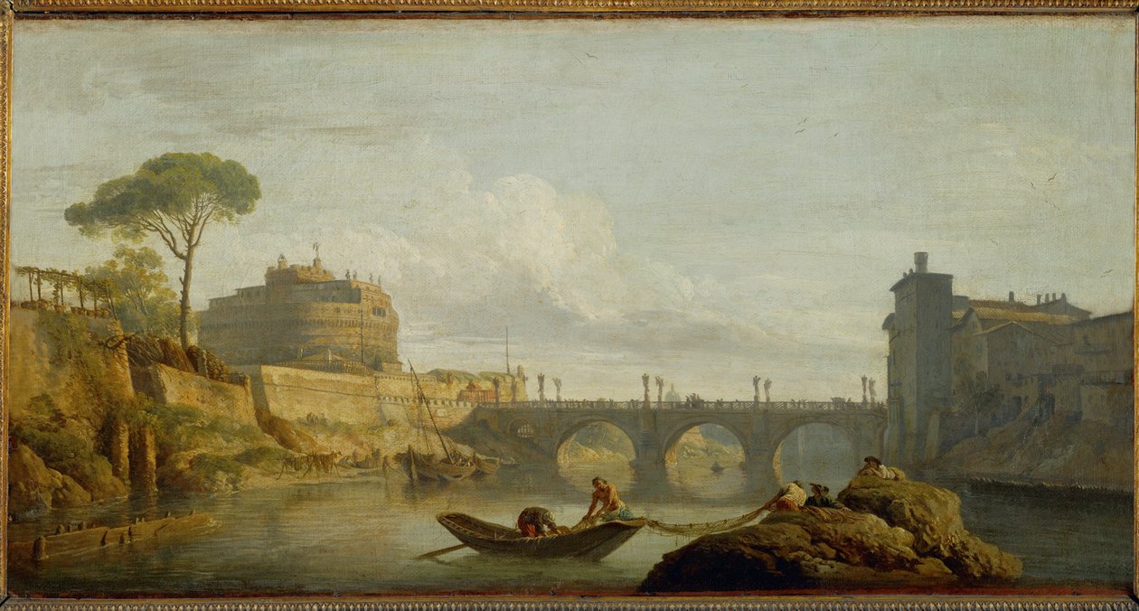 Most a Andělský hrad, Řím ... od Claude Joseph Vernet