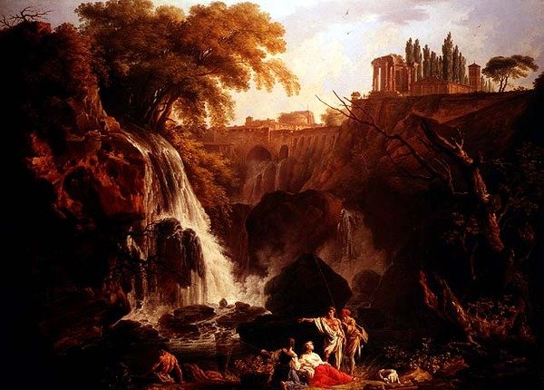 Vodopády Tivoli od Claude Joseph Vernet