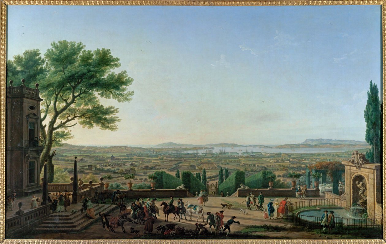 Město a přístav Toulon ... od Claude Joseph Vernet