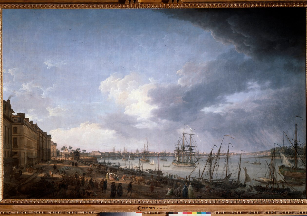 Přístav Bordeaux Obraz Josepha Verneta (1714-1789) Paříž 18. století, Musee de la Marine od Claude Joseph Vernet