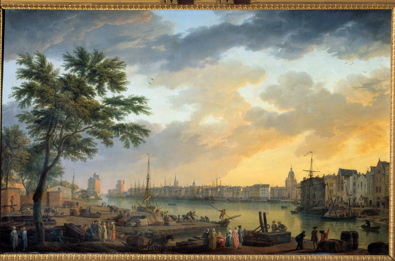Pohled na přístav La Rochelle Obraz od Josepha Verneta (1714-1789) 1762 Paříž, Musee de la Marine od Claude Joseph Vernet