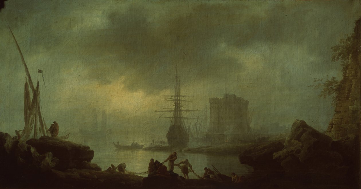 Pohled na moře. Mlha od Claude Joseph Vernet