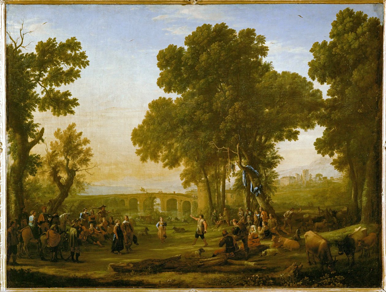 Vesnická slavnost ... od Claude Lorrain (1600 82)