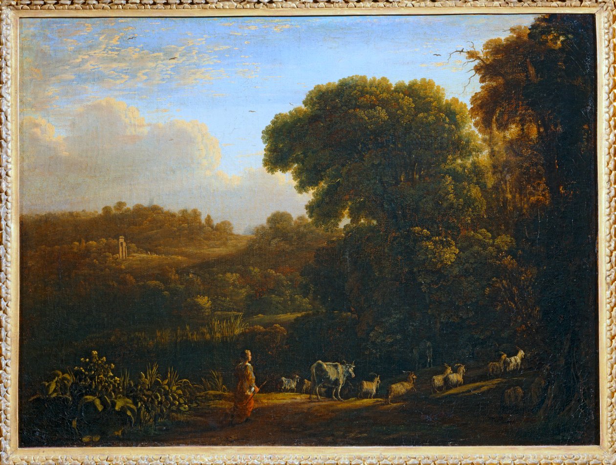 Paysage au soleil couchant - Krajina se zapadajícím sluncem ... od Claude Lorrain (1600 82)