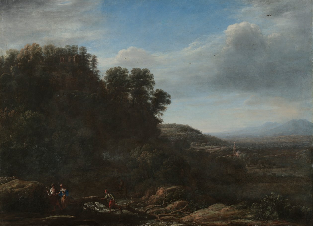 Italská krajina, asi 1630 (olej na plátně) od Claude Lorrain (1600 82)