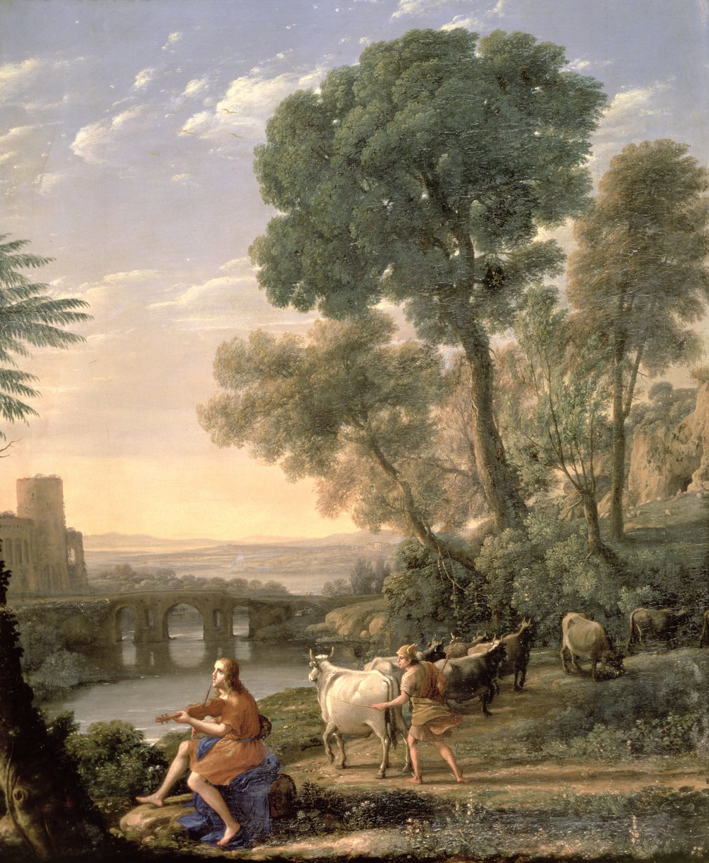 Krajina s Apollónem střežícím Admetova stáda od Claude Lorrain (1600 82)