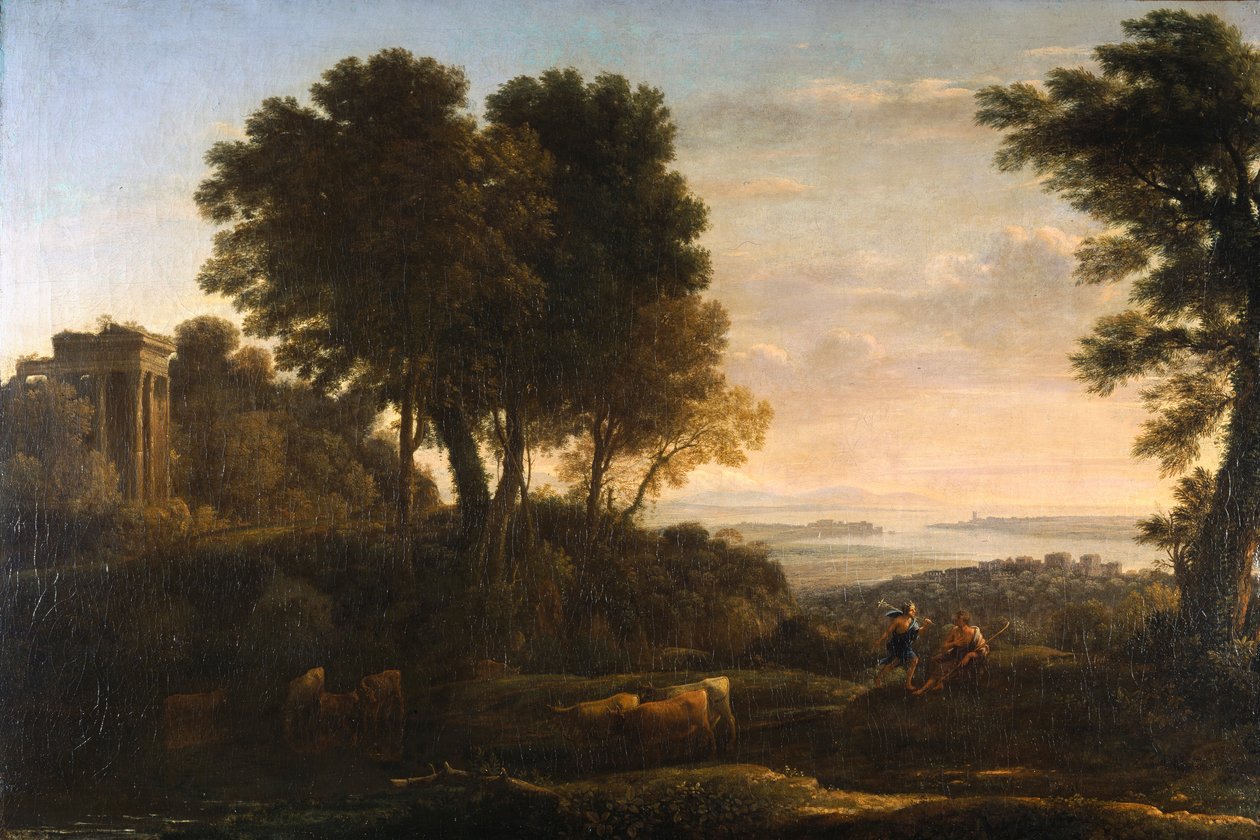 Krajina s Merkurem a Battem od Claude Lorrain