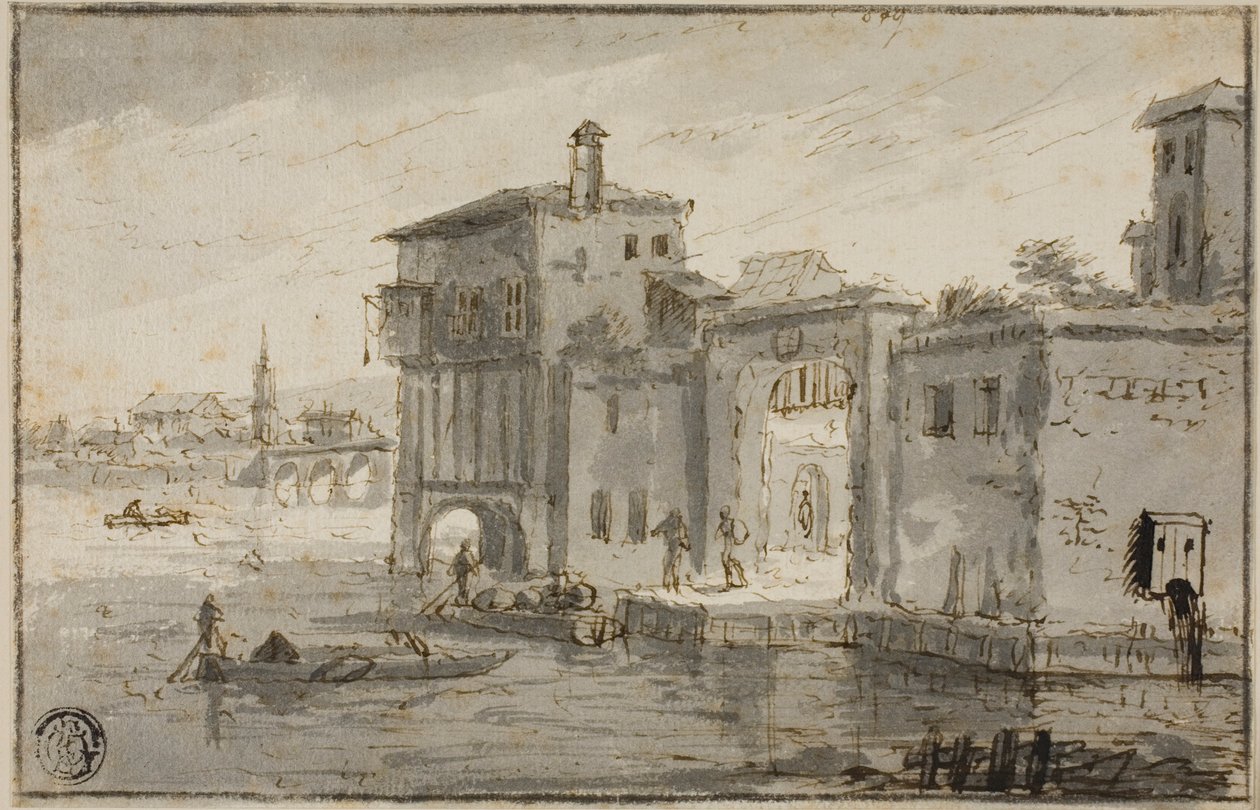 Budovy Vedle Laguny od Claude Lorrain