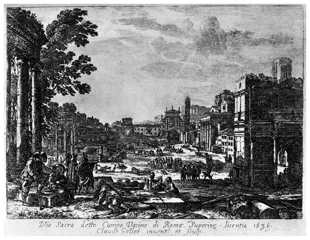 Campo Vacino, c1620-1680 1924 od Claude Lorrain
