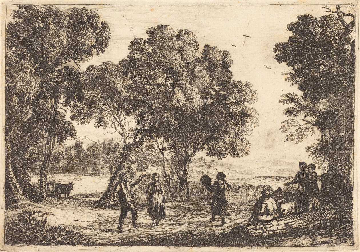 Tanec pod stromy od Claude Lorrain