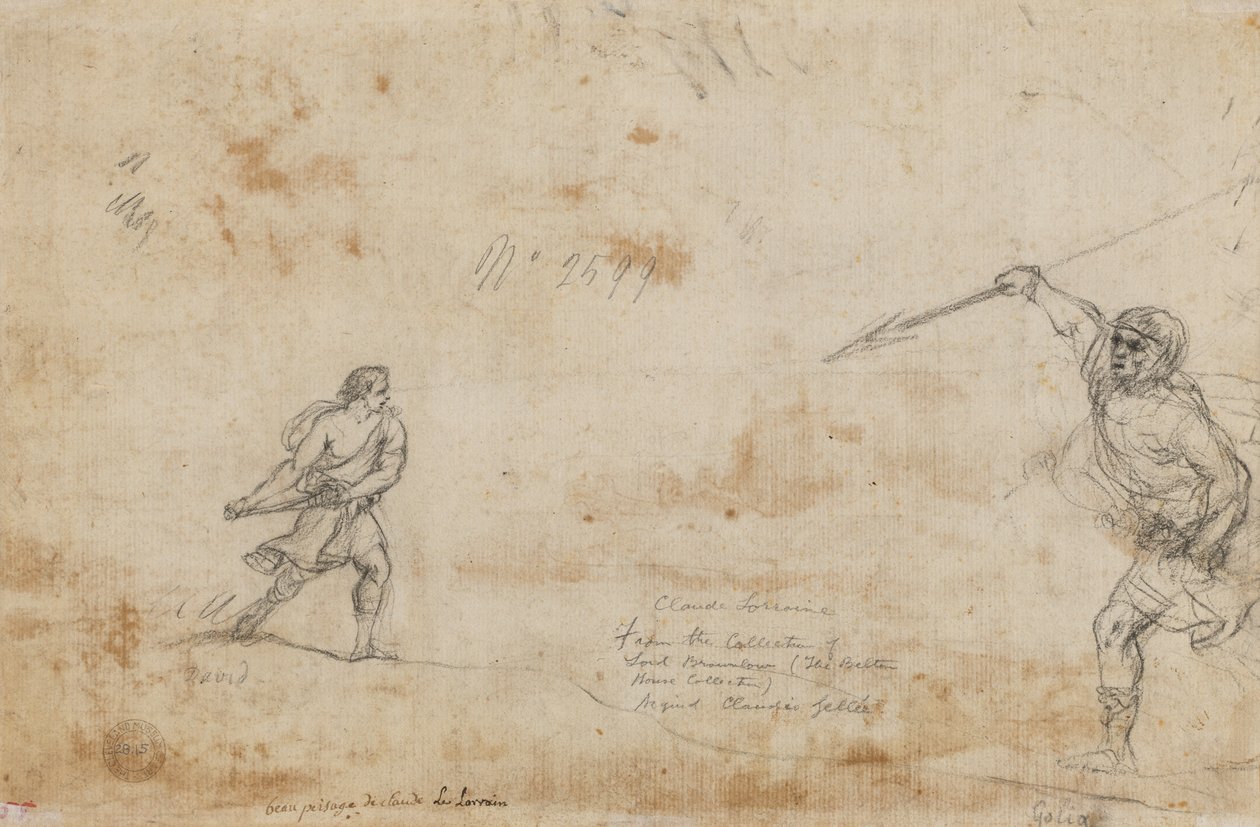 David a Goliáš (verze) od Claude Lorrain