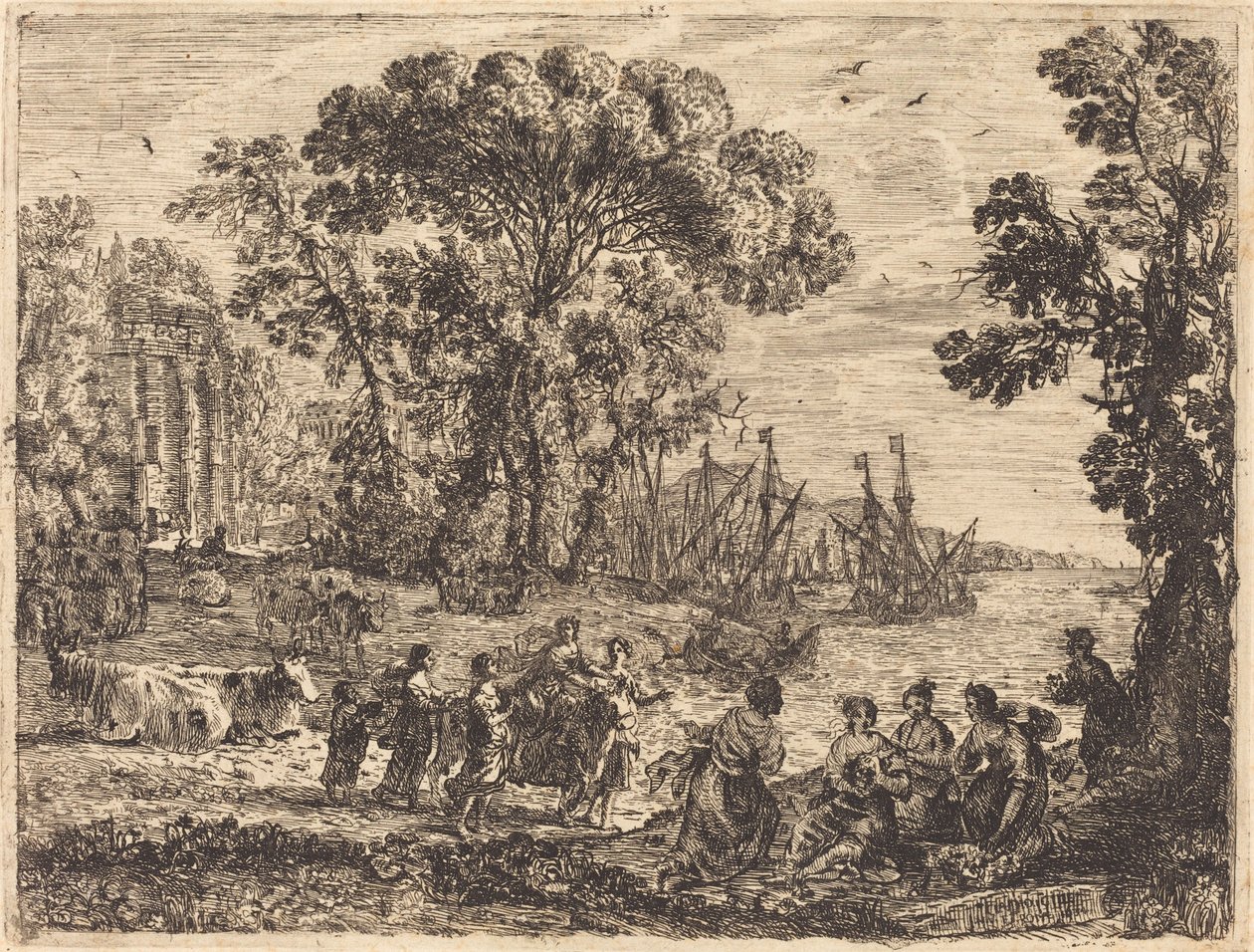 Evropa a býk od Claude Lorrain