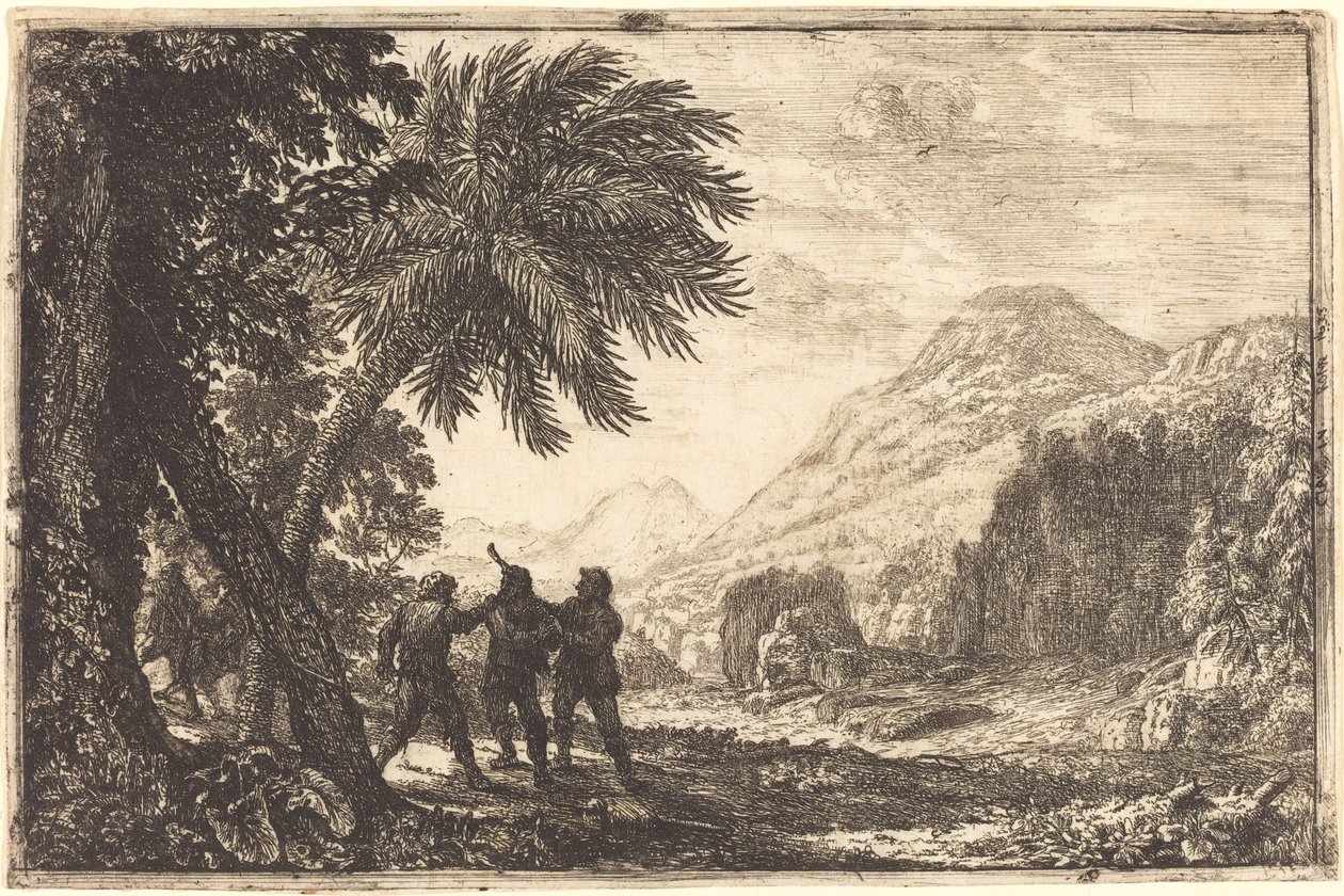 Krajina s lupiči (Scène de brigands) od Claude Lorrain