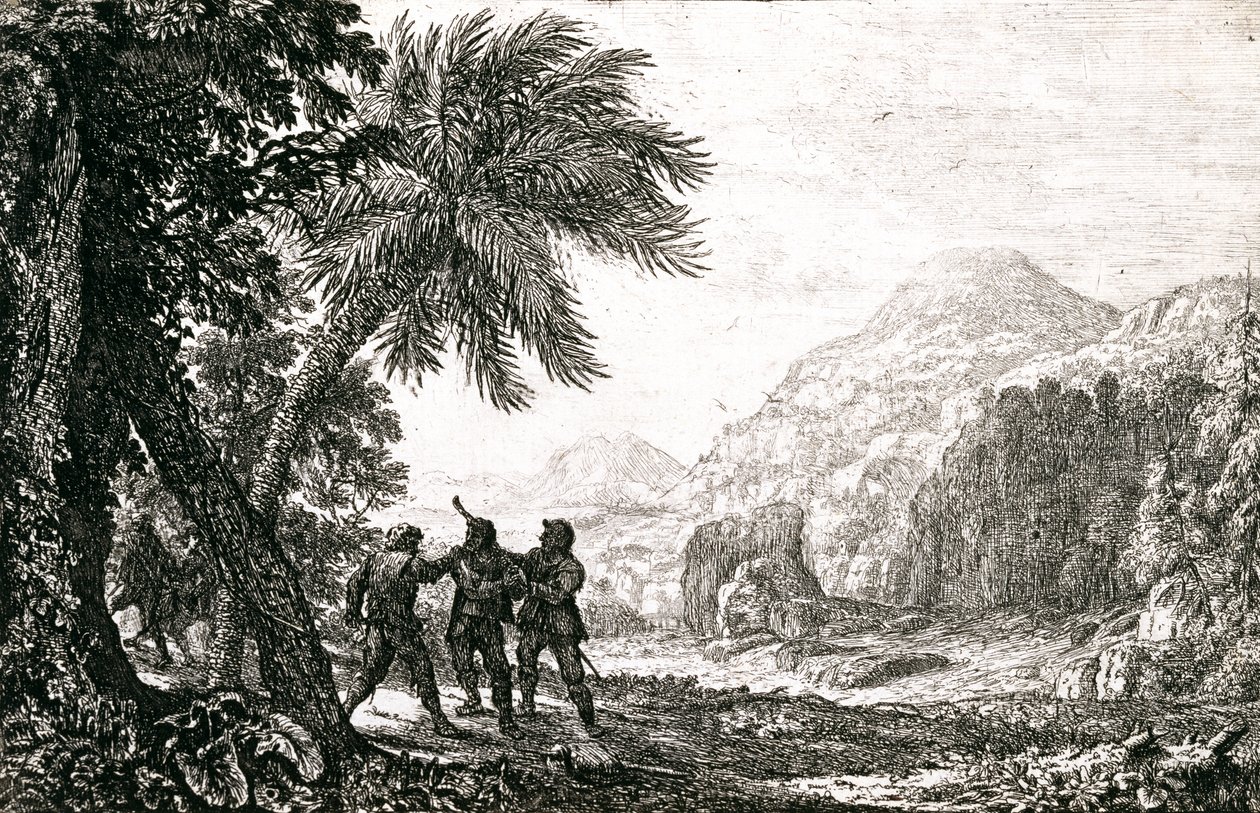 Krajina s lupiči od Claude Lorrain