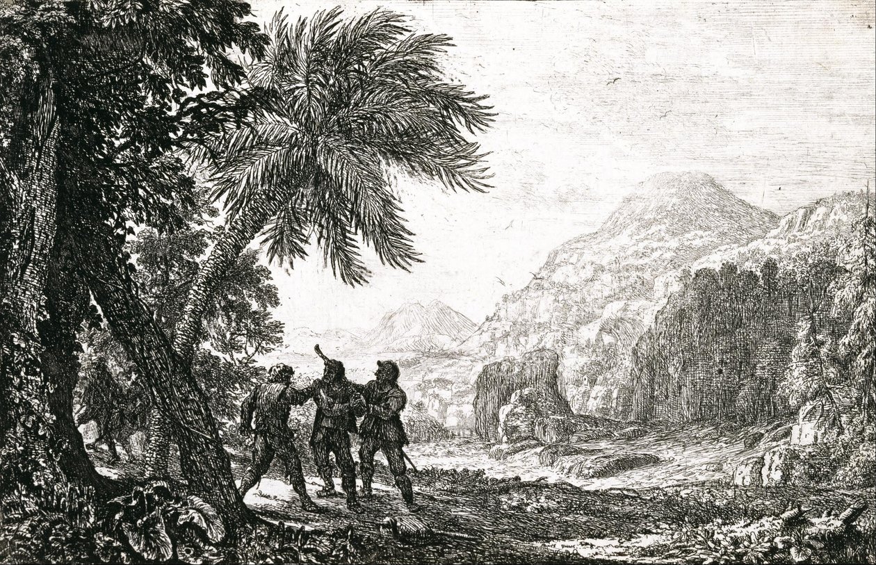 Krajina s brigádníky od Claude Lorrain