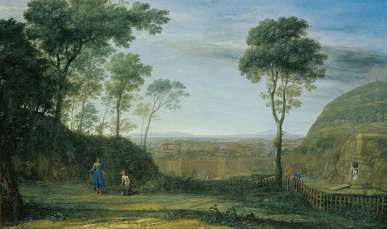 Krajina s Kristem zjevujícím se svaté Máří Magdaléně ("Noli me tangere") od Claude Lorrain