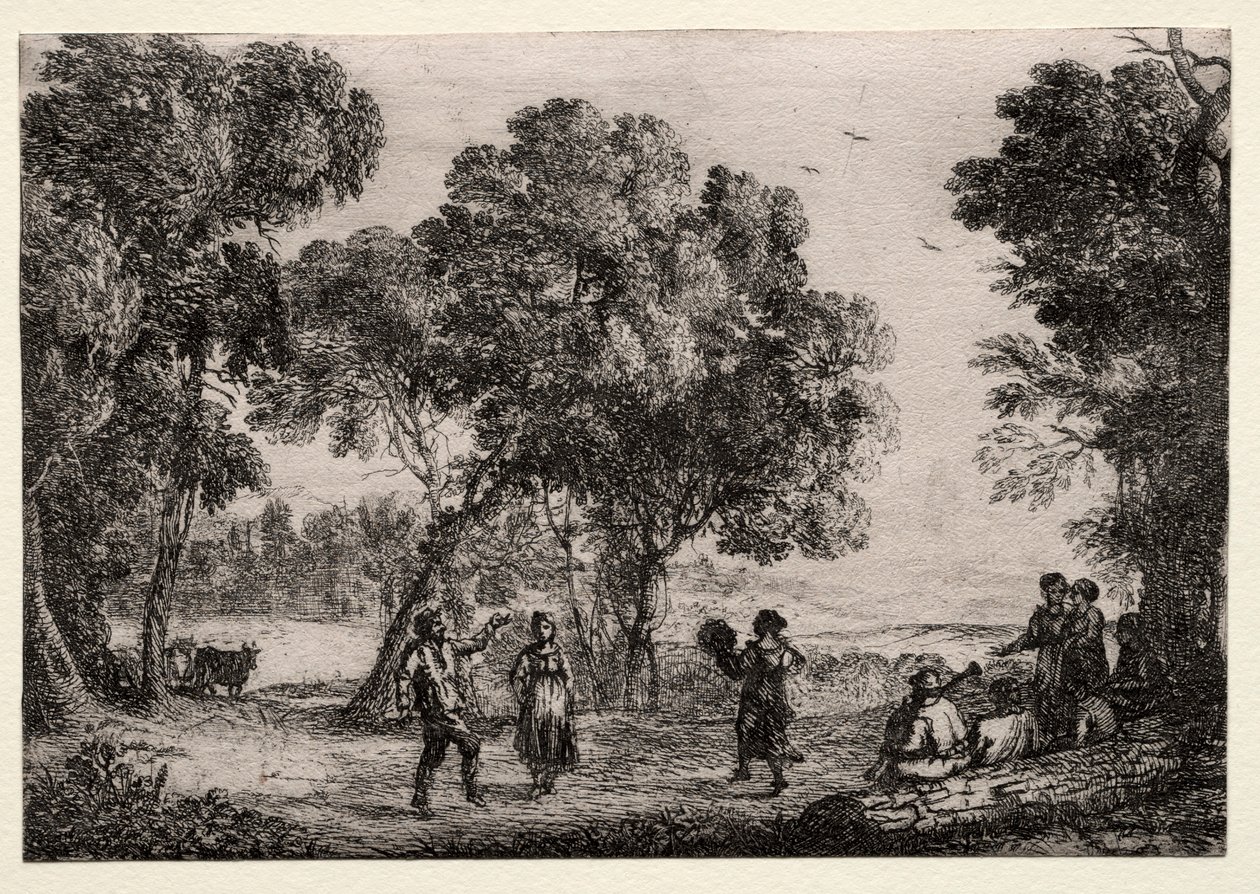 Krajina s malým talířem country tance, c. 1637. od Claude Lorrain