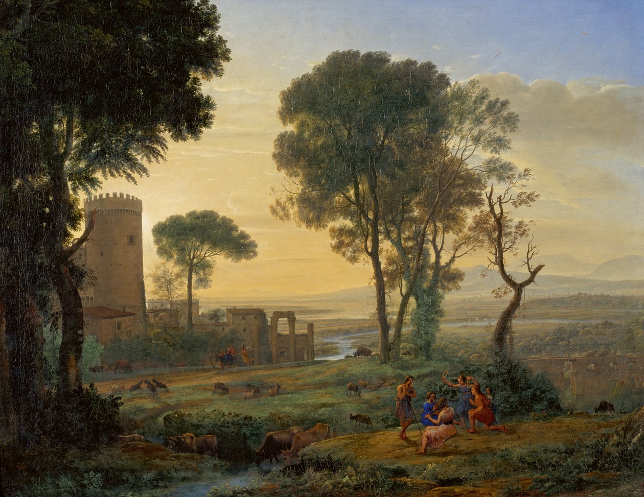 Krajina s útěkem do Egypta, c. 1646. od Claude Lorrain