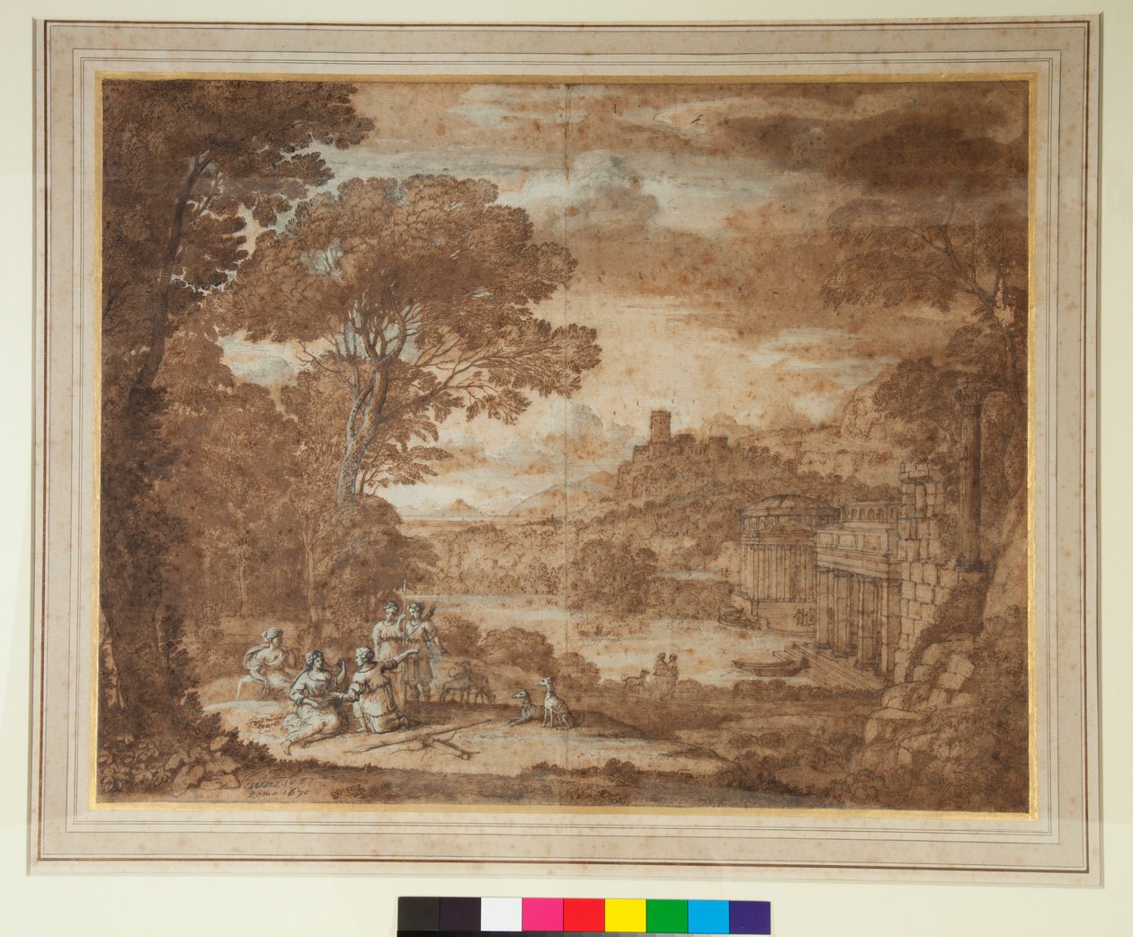 Krajina s nymfou Egeria truchlící nad Numou od Claude Lorrain