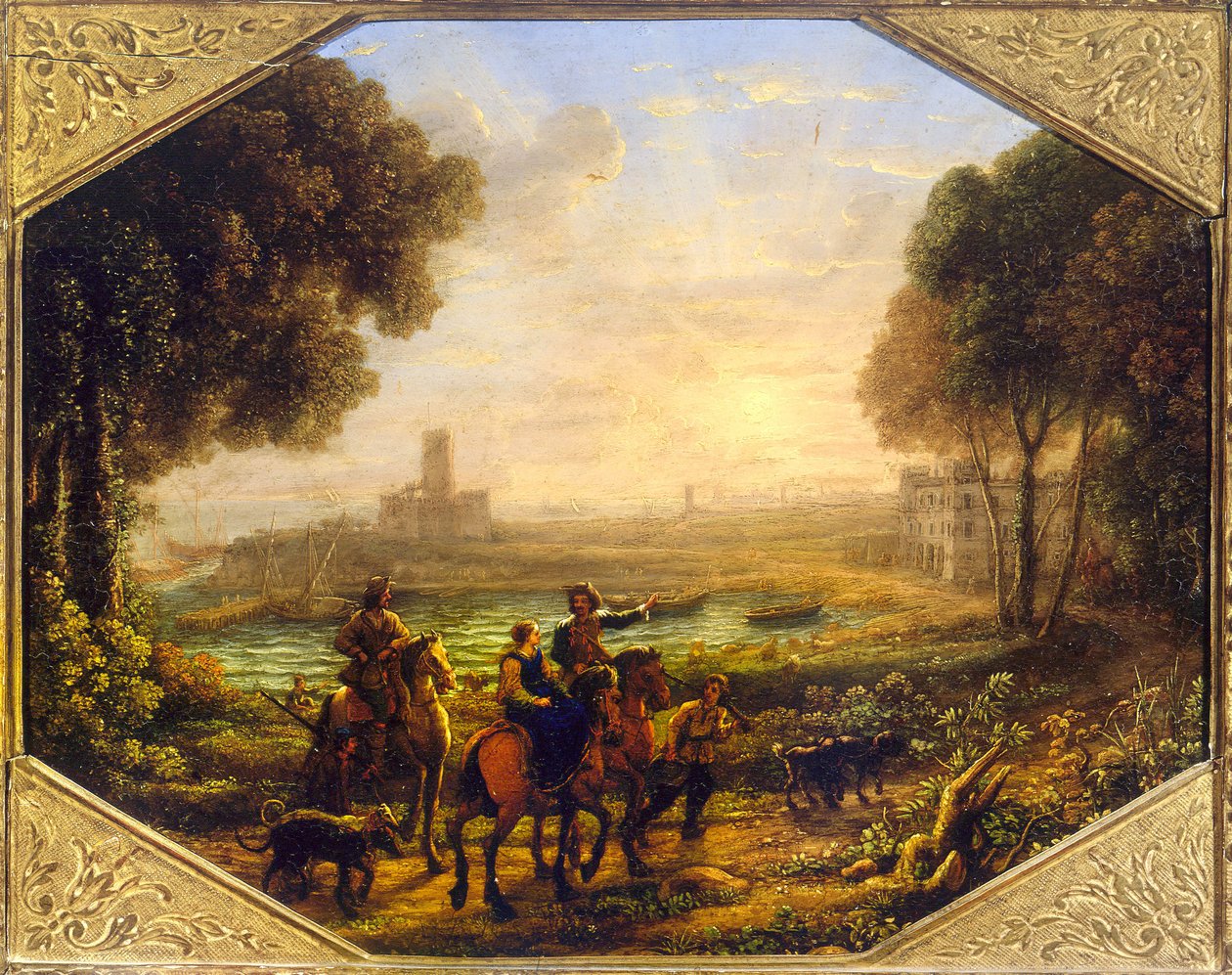 Krajina s přístavem Santa Marinella od Claude Lorrain