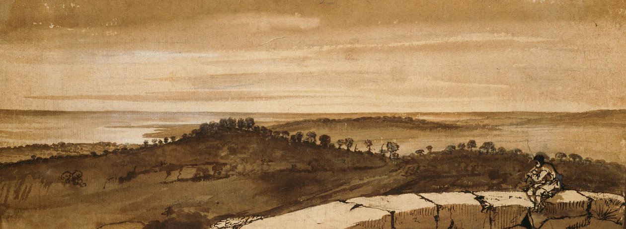 Panorama z hory Sasso od Claude Lorrain