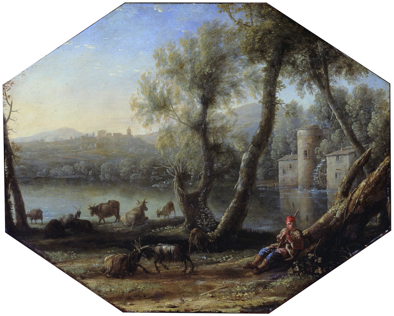 Pastorální krajina od Claude Lorrain