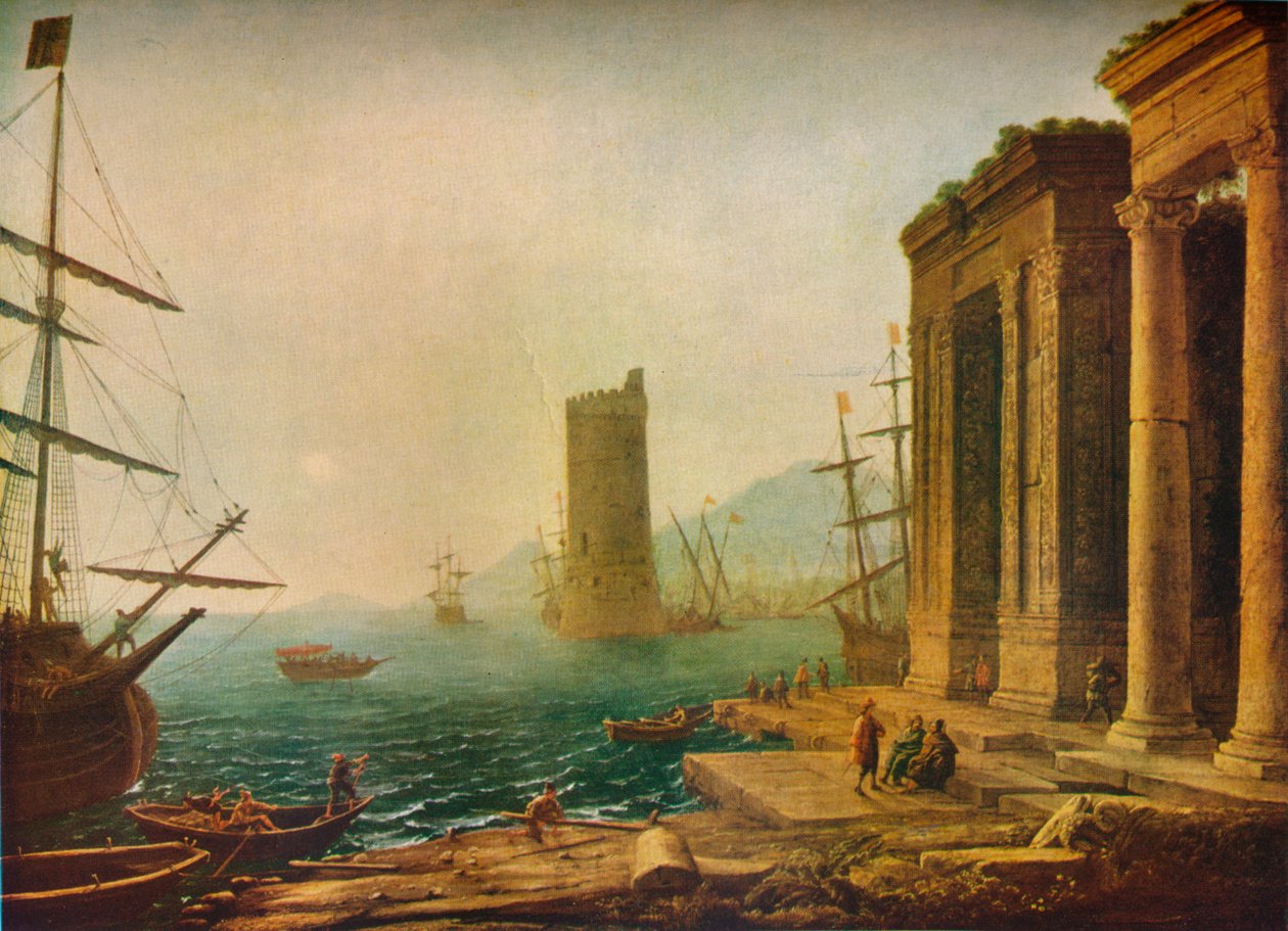 Přístav Ostia, Řím, c1643 1931 od Claude Lorrain