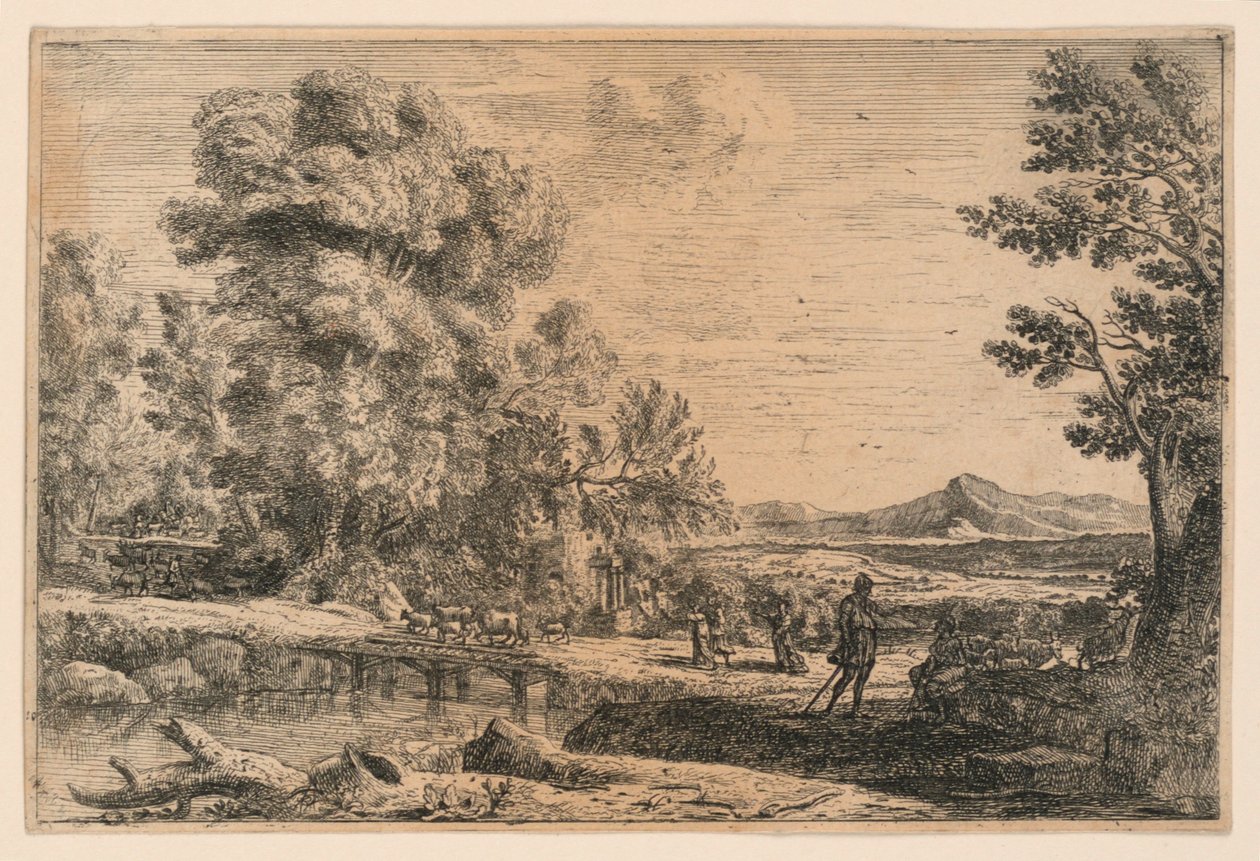 Rebecca a Eliezer od Claude Lorrain