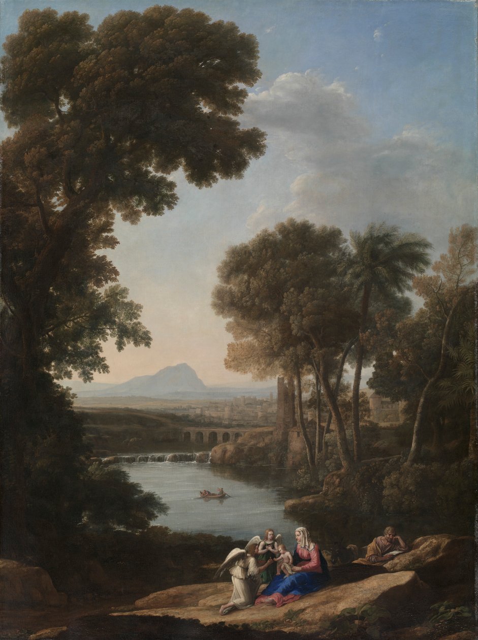 Odpočinek na útěku do Egypta, počátek 40. let 17. století. od Claude Lorrain