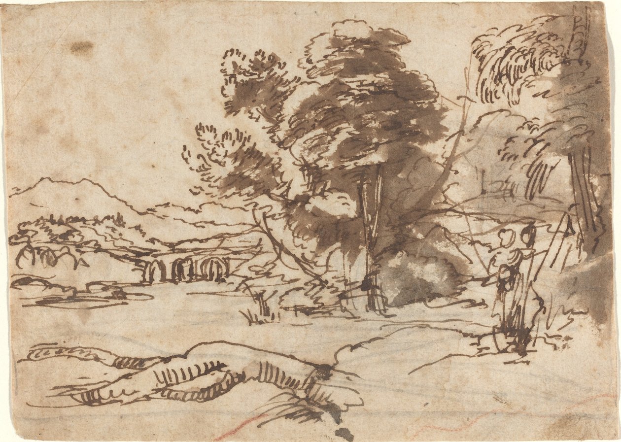 Říční krajina od Claude Lorrain