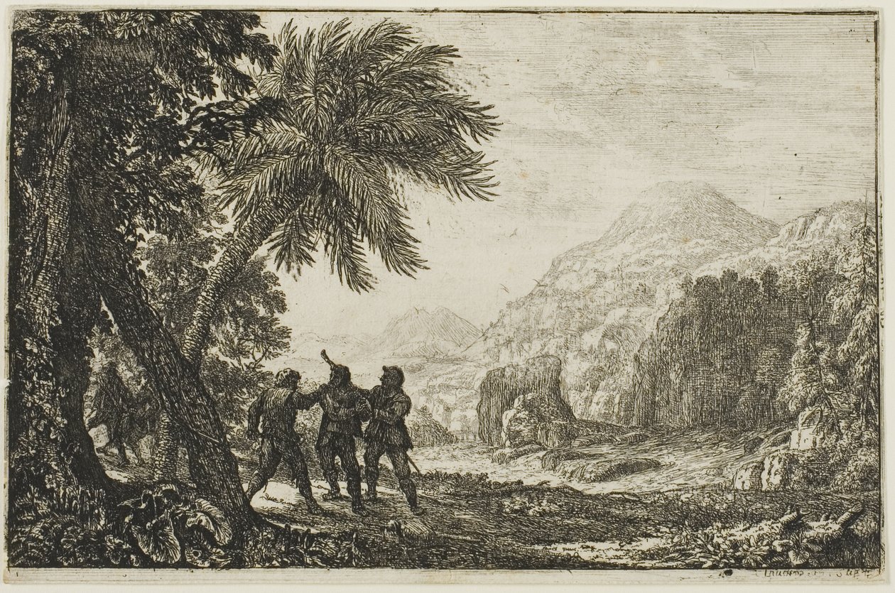 Scéna zbojníků od Claude Lorrain