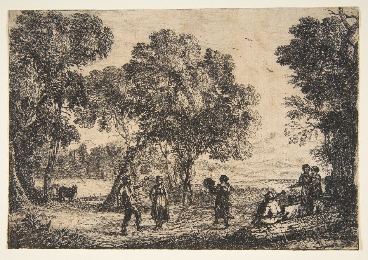 Malý talíř pro country tanec, ca. 1637. od Claude Lorrain