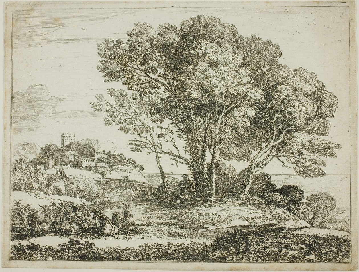 Pastýř koz od Claude Lorrain