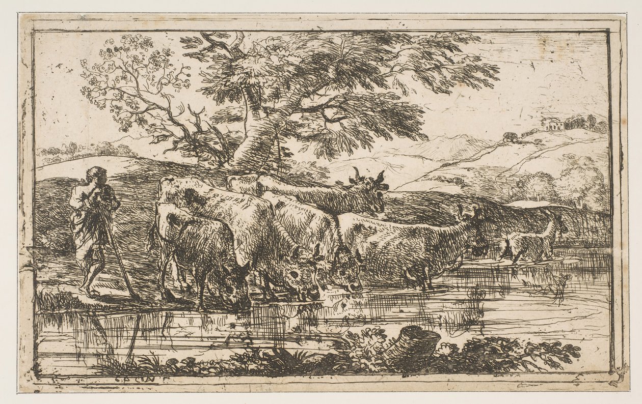Stádo u napajedla, 1635. od Claude Lorrain