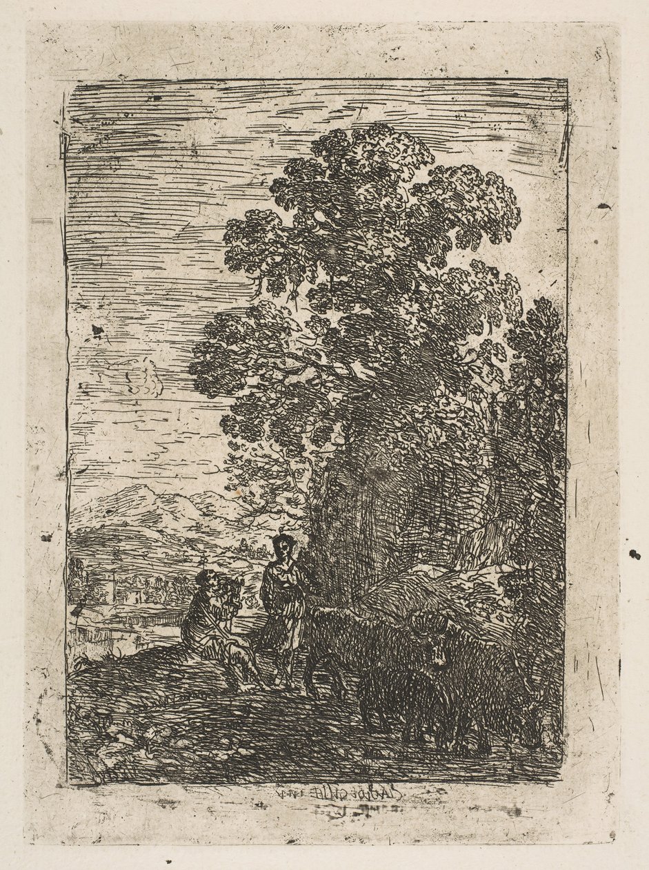 Pastýř a pastýřka, ca. 1630. od Claude Lorrain