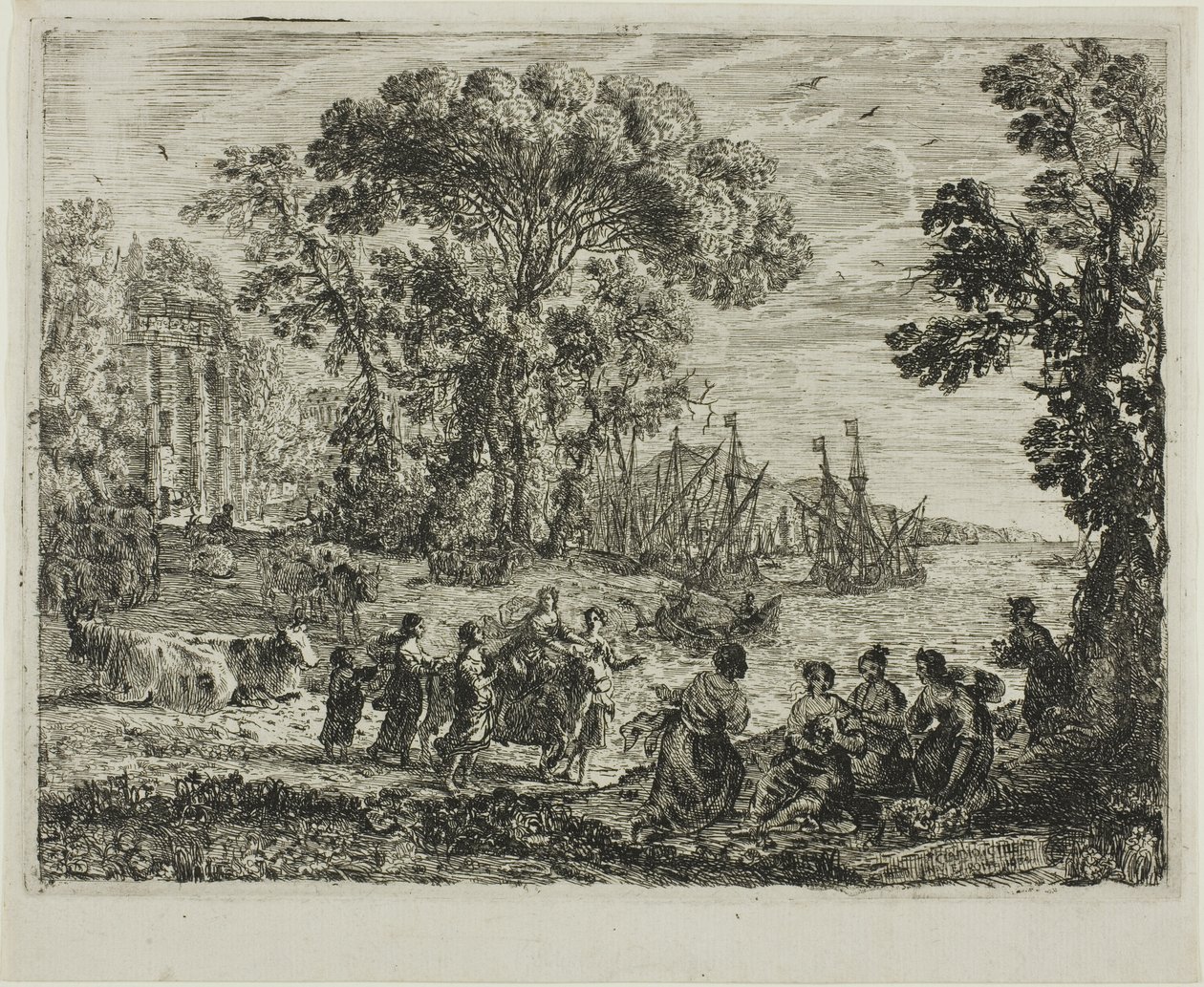 Znásilnění Evropy od Claude Lorrain