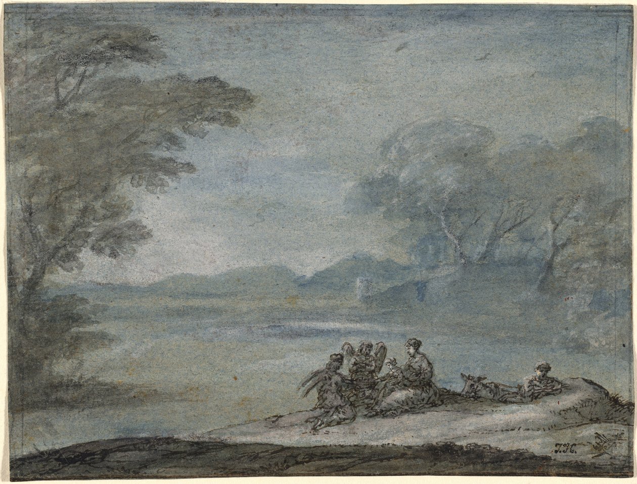 Zbytek na útěku do Egypta od Claude Lorrain