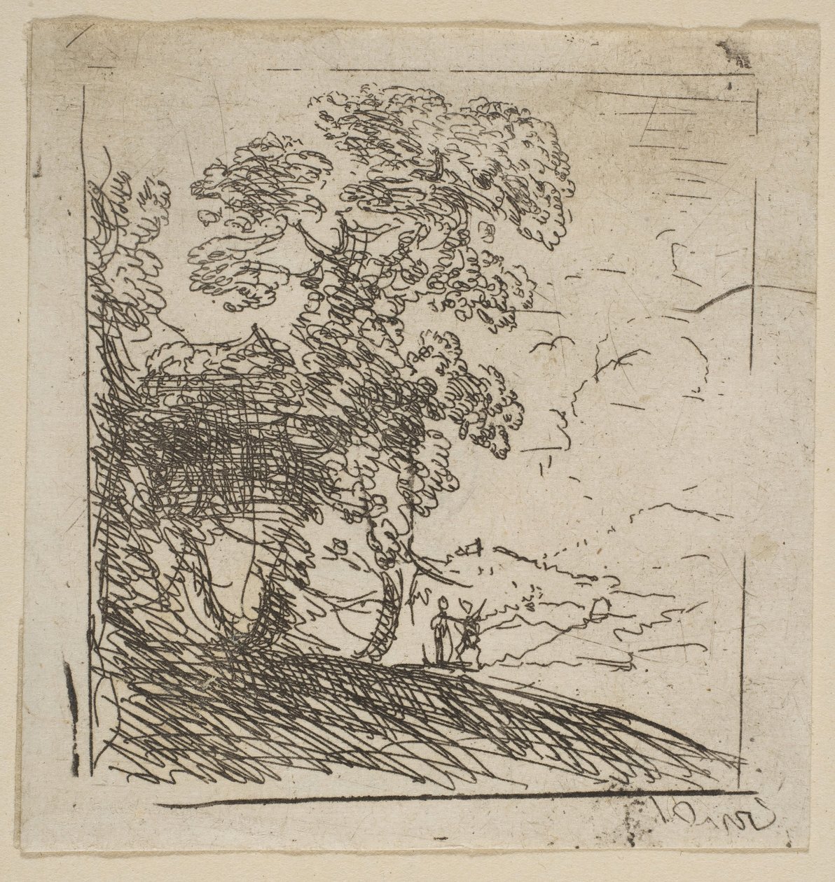The Two Landscapes Right Tree, ca. 1630. od Claude Lorrain