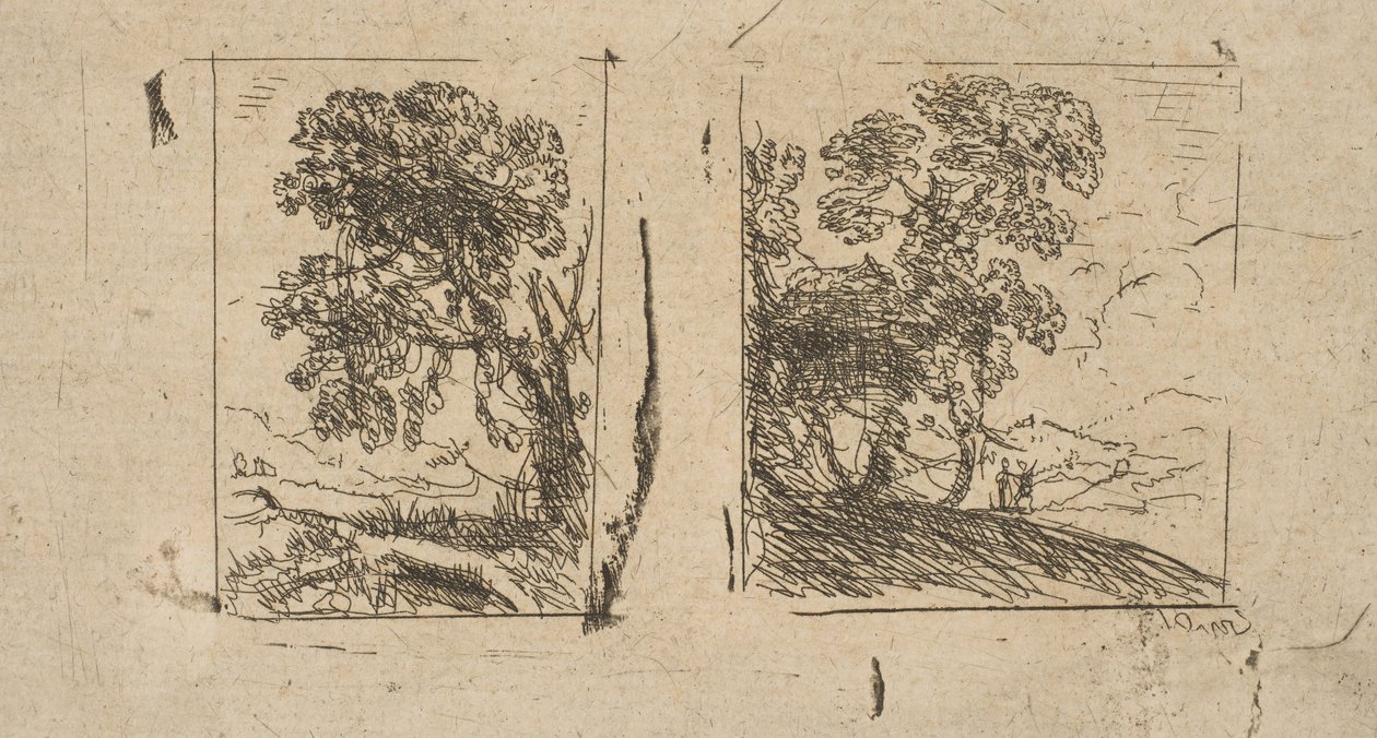 Dvě krajiny, ca. 1630. od Claude Lorrain
