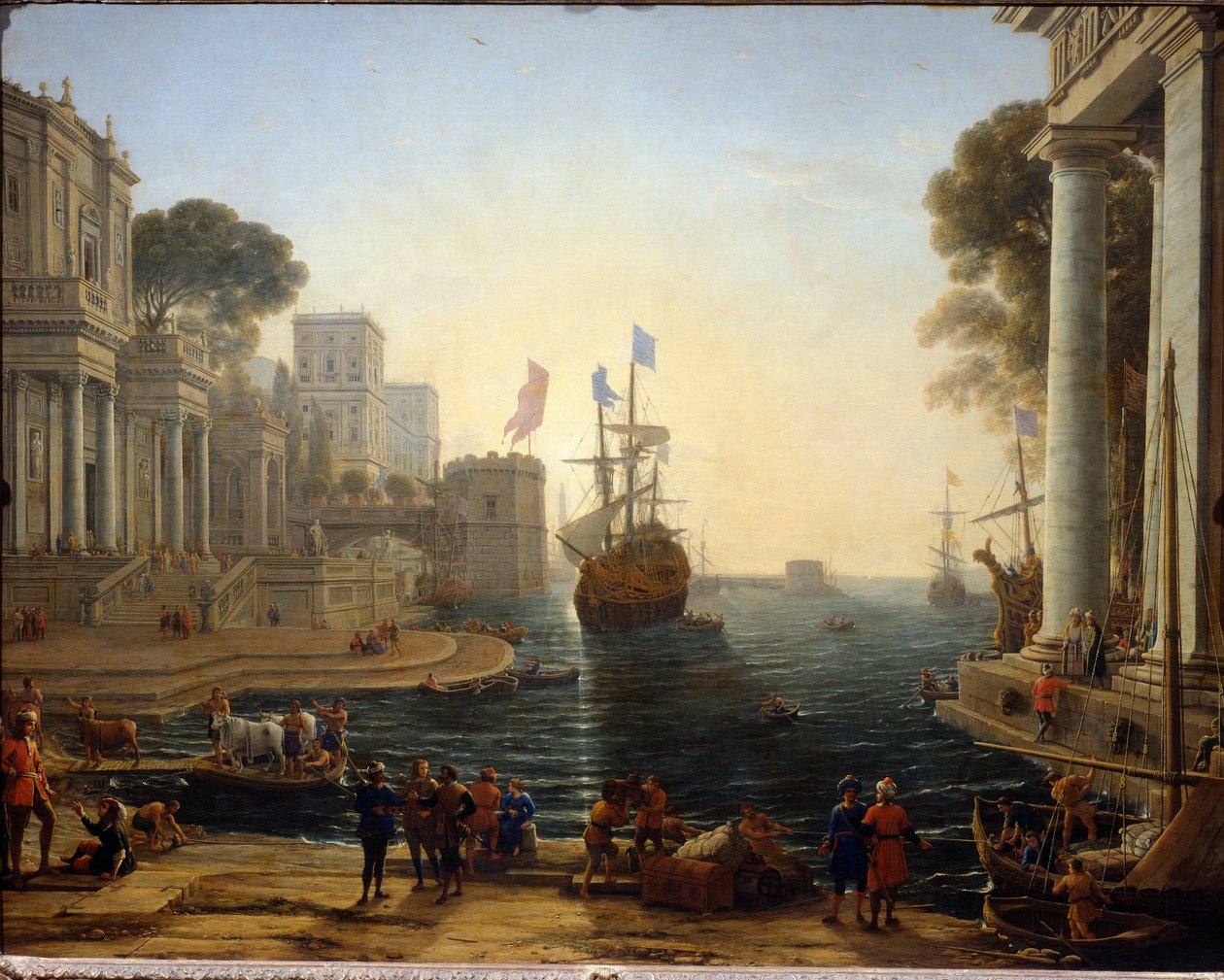 Ulysse představuje Chryseis svému otci (Painting od Claude Lorrain