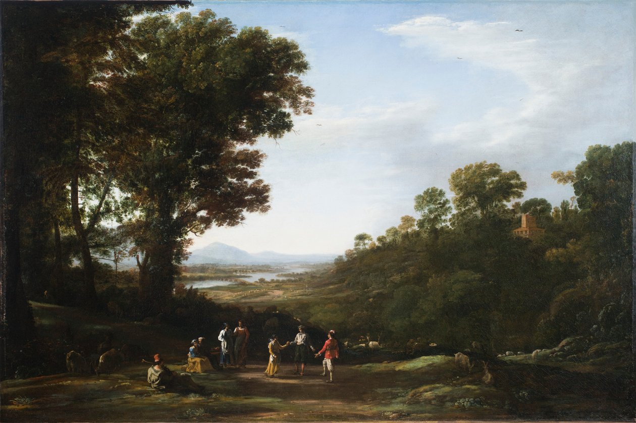 Vesničané tančí od Claude Lorrain