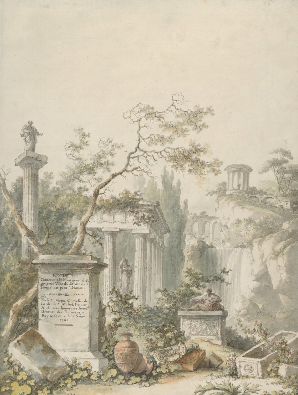Design pro Frontispis, 1782. od Claude Louis Chatelet