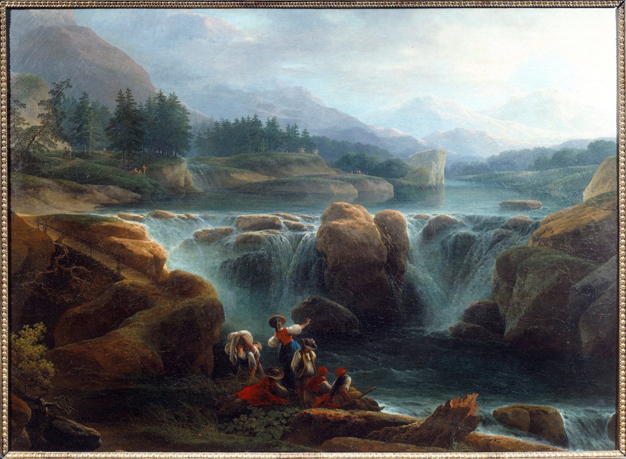 Vodopád Obraz od Claude Louis Chatelet (1753-1794) 1793 Ne. 0,92x1,26 m Orleans, Museum of Fine Arts od Claude Louis Chatelet