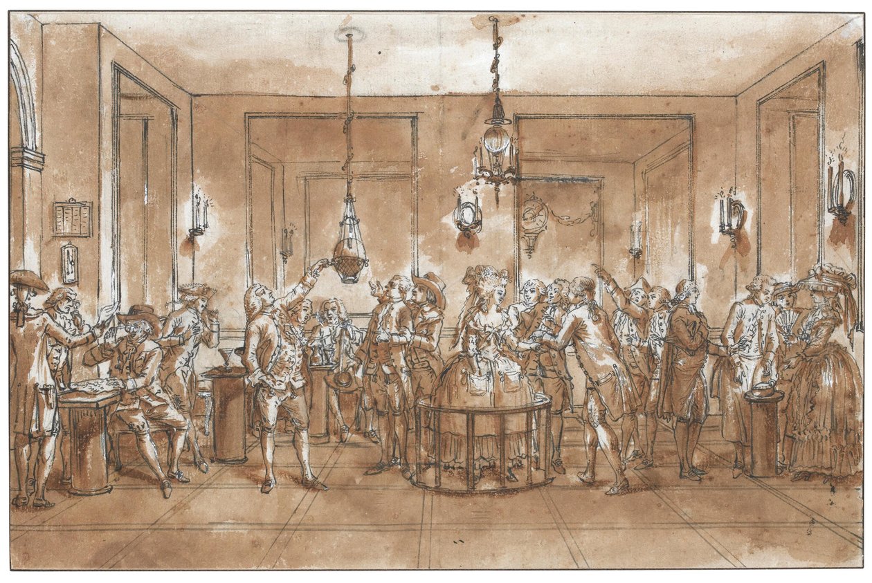 Magnetický experiment. od Claude Louis Desrais