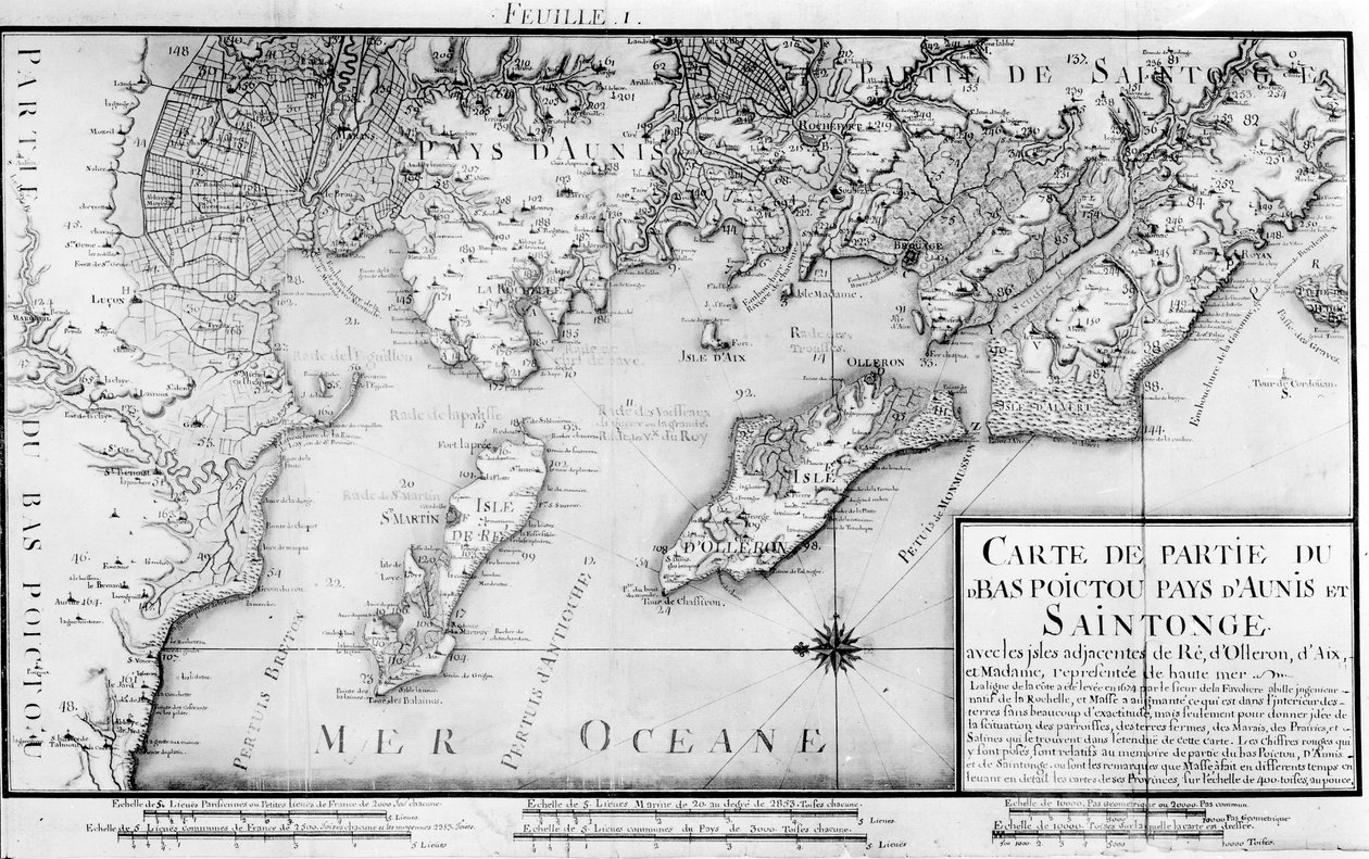 Atlas 131 H f.1 Mapa Bas Poitou, Pays d