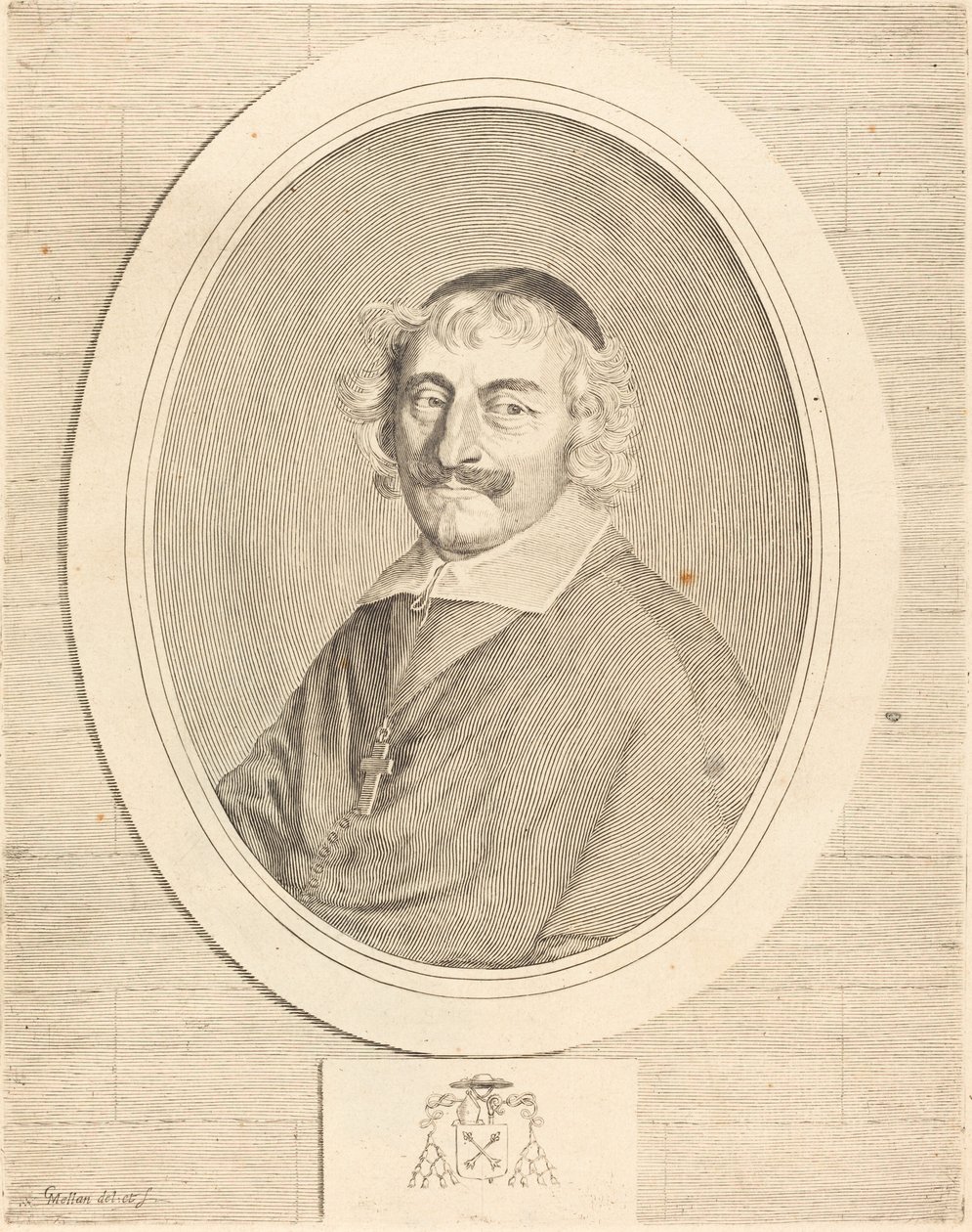 Alphonse III Delbene, biskup z Orleansu od Claude Mellan